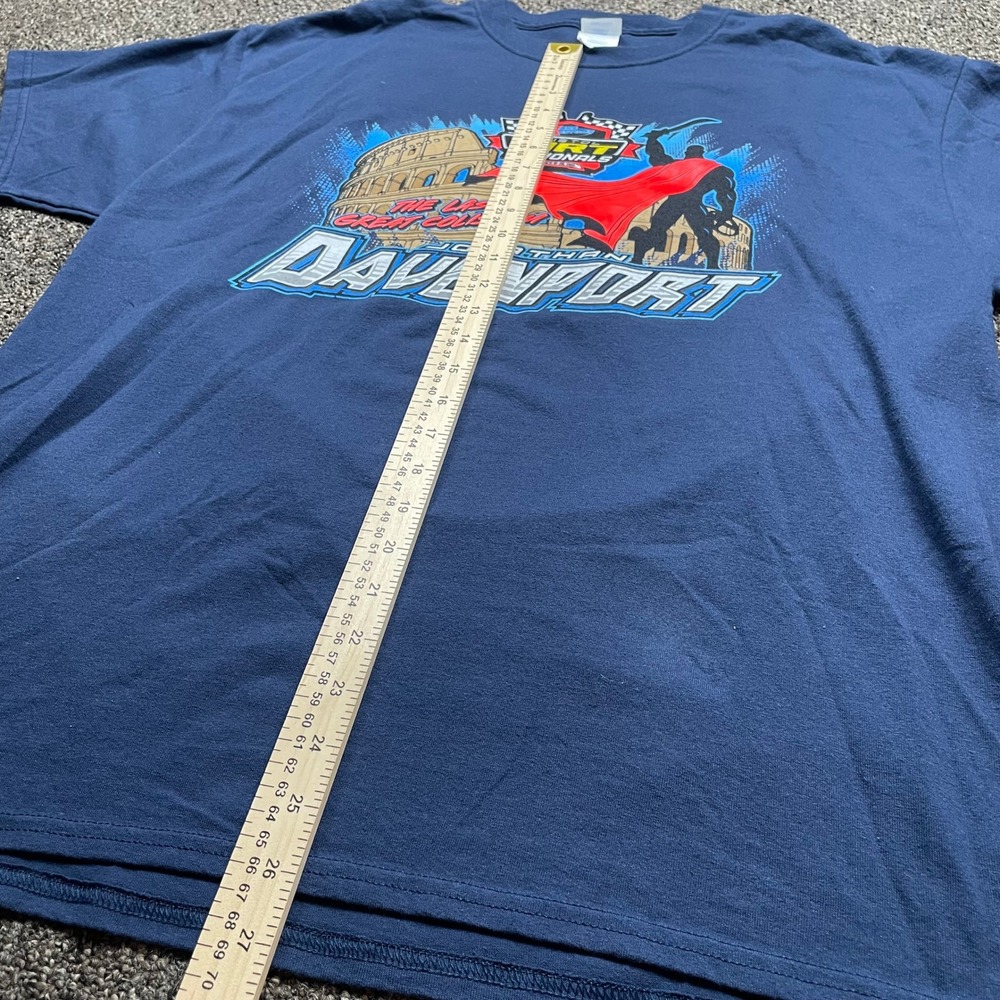 Jonathan Davenport Bristol Dirt Nationals Racing Shirt Navy Blue Mens XL 49 Car - Picture 6 of 7